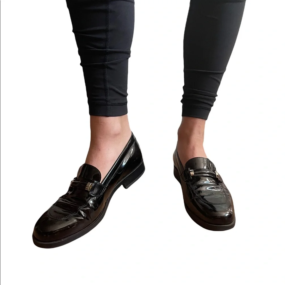 Tods Black Patent Leather Womens Loafers 39 - Picture 3 of 16